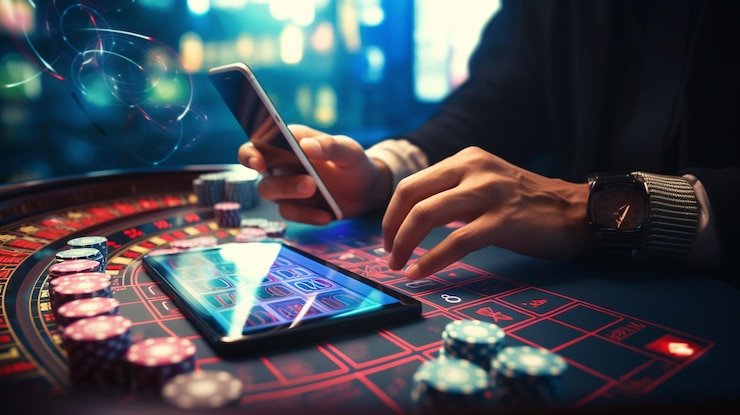 Meja permainan kasino live dengan dealer profesional dan pemain
